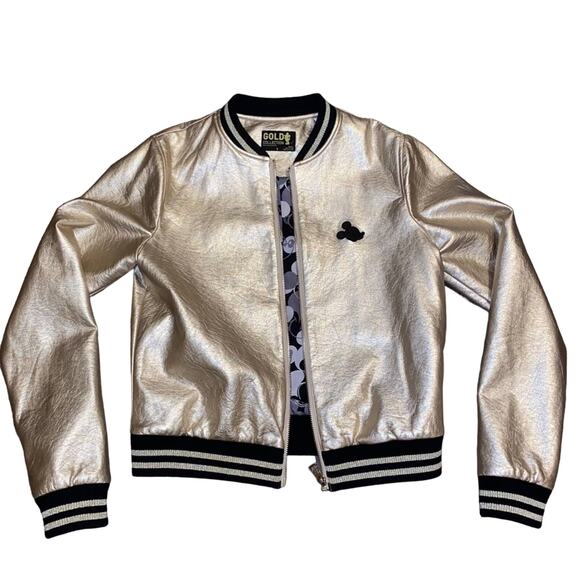 Disney Mickey Gold Collection small Bomber Jacket - Picture 2 of 8